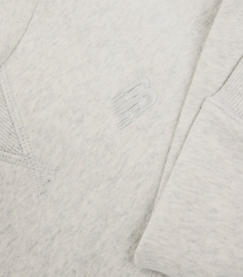 Cotton-Blend Logo Hoodie (7-16 Years) ASH HEATHER Image 4