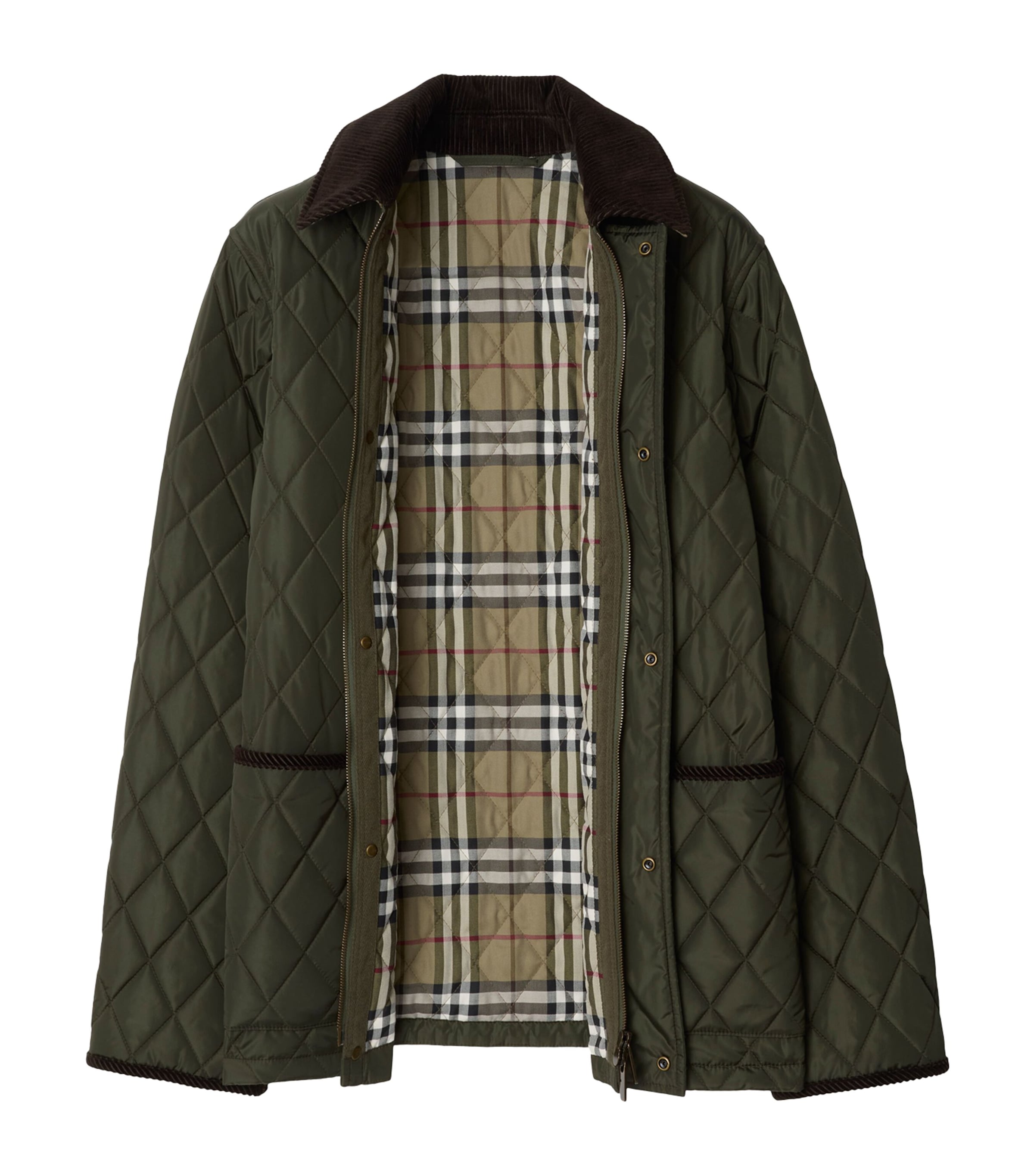 Quilted Belted Field Jacket SHALE Image 6