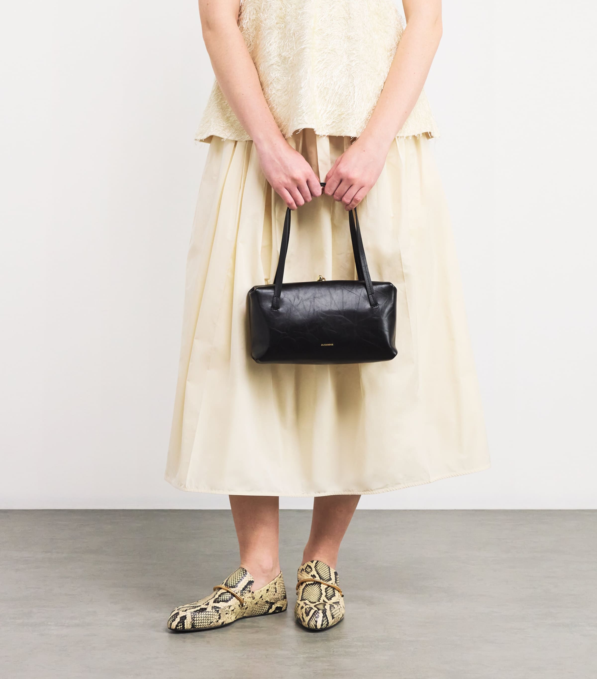 Jil Sander Leather Gojo Pillow Shoulder Bag | Harrods US