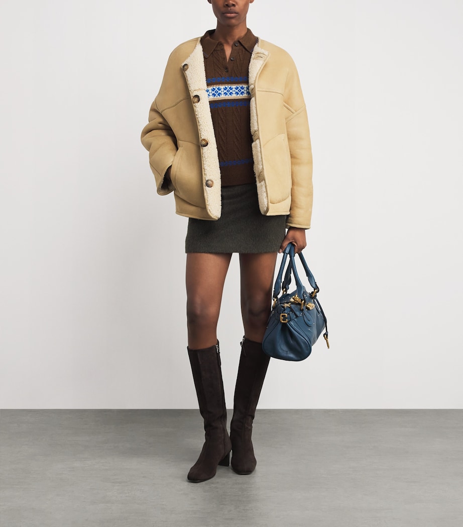 Wool-Cashmere Fair Isle Sweater CHESTNUT COMBO Image 2