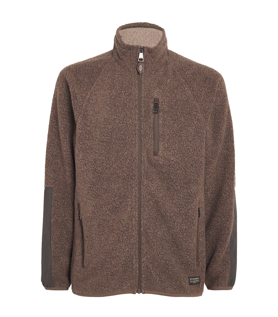 Fleece-Back Jersey Lux Jacket WALNUT Image 1