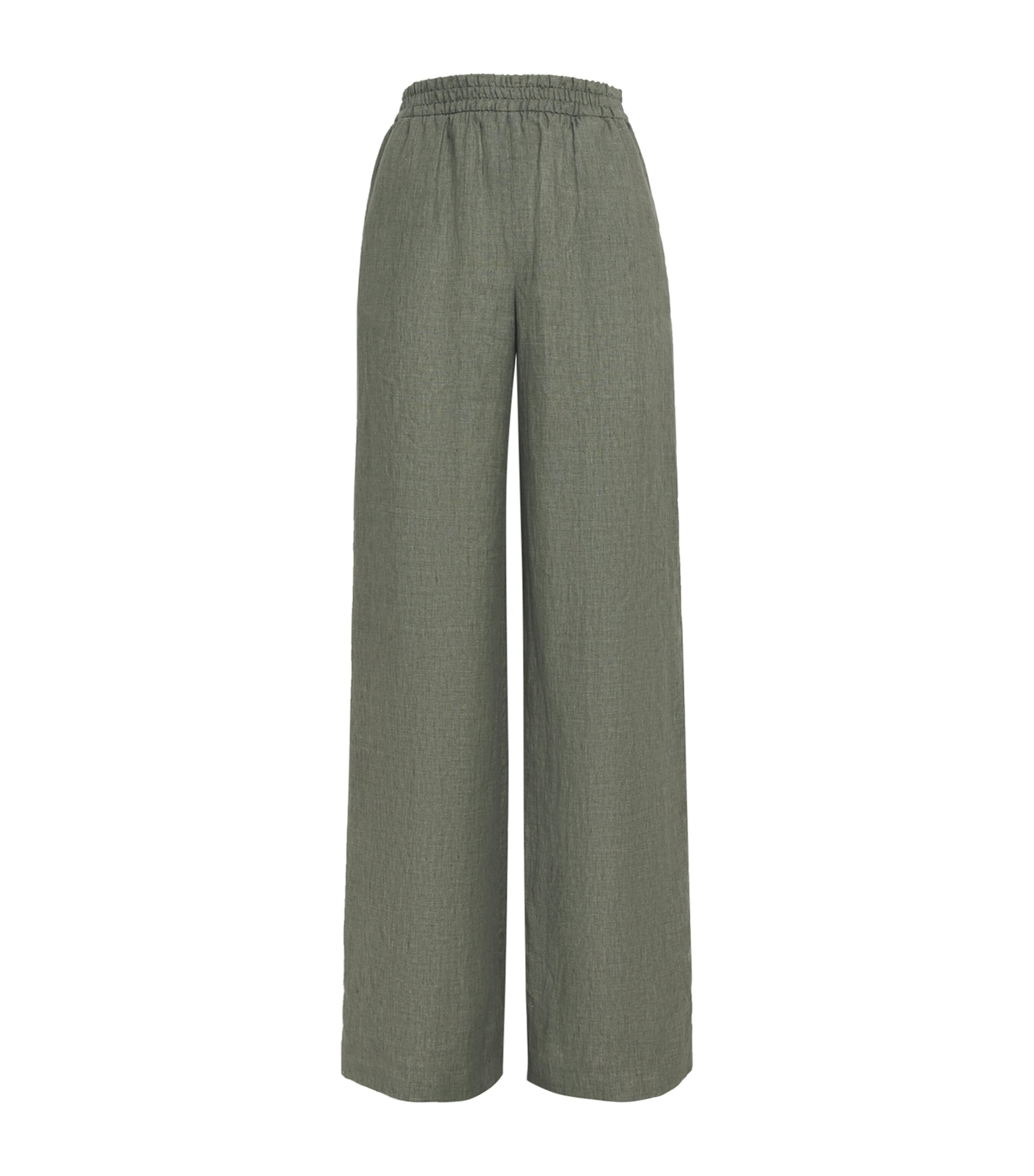 Eleventy X Harrods Linen Elasticated Palazzo Trousers