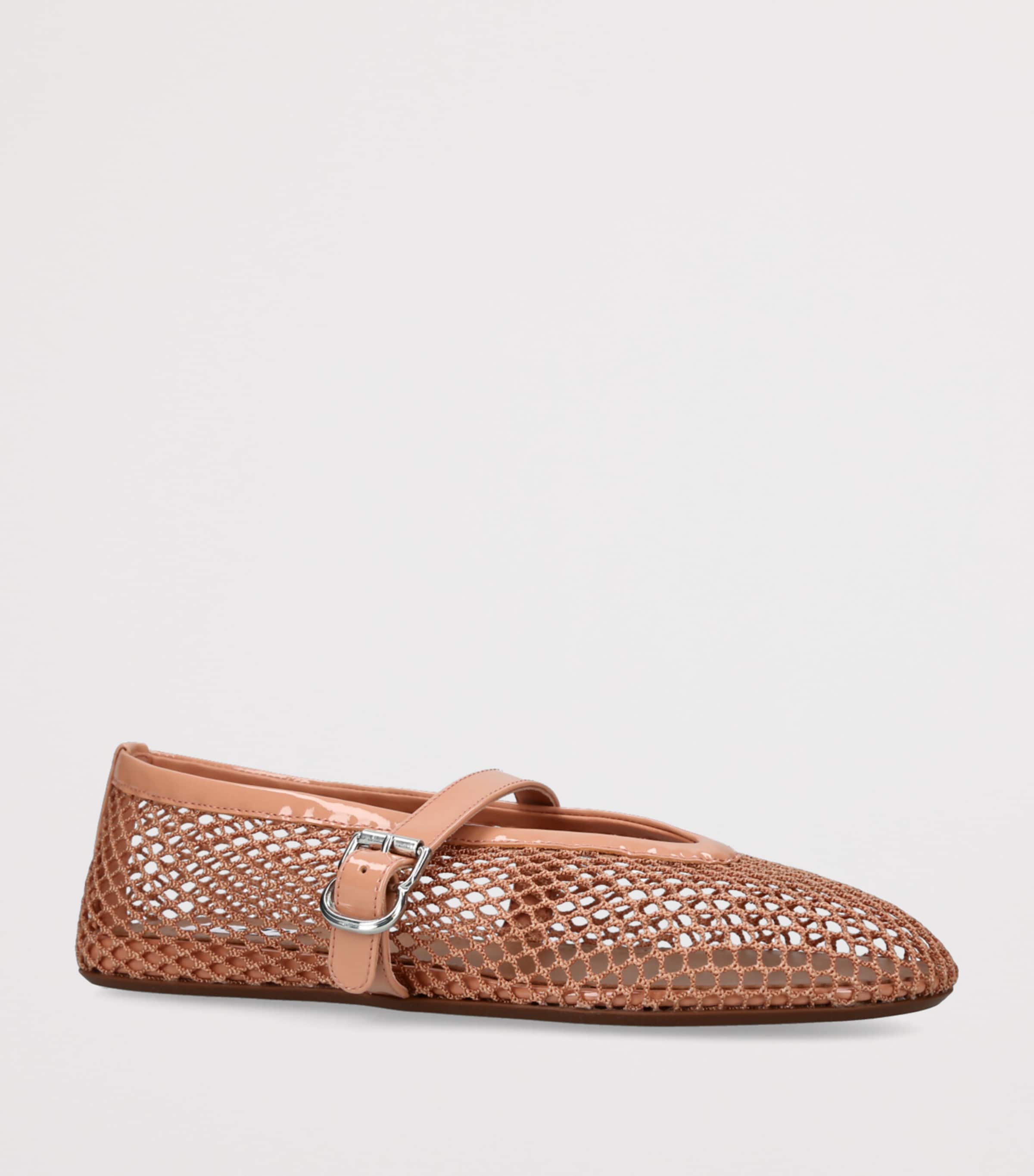 【関税&送料込】Alaia Mesh Flat Ballerinas ALAÏA Women's Black Mesh Ballet Flats | ALAÏA US