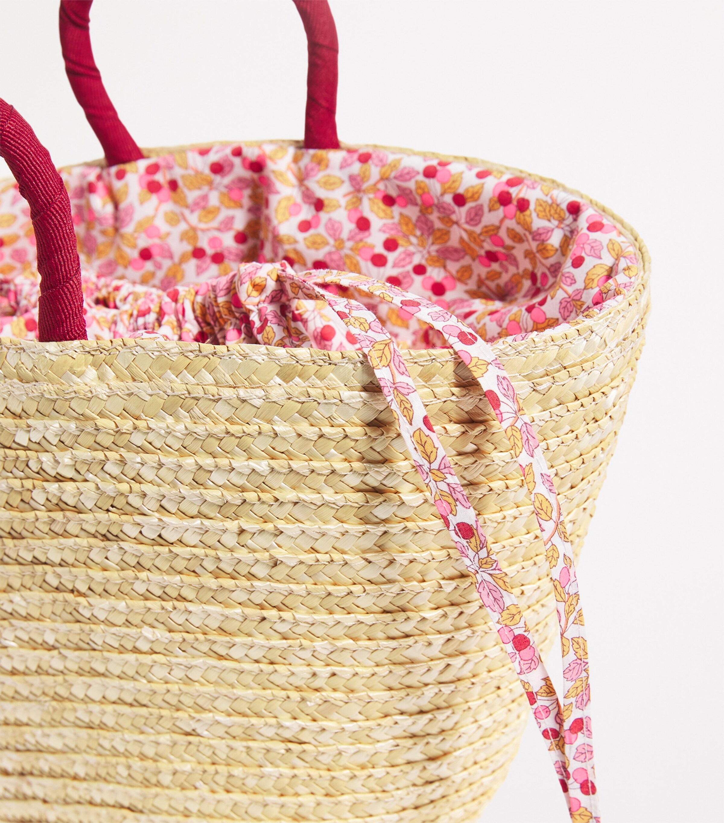 Straw Bucket Bag 001 NATRAL Image 4