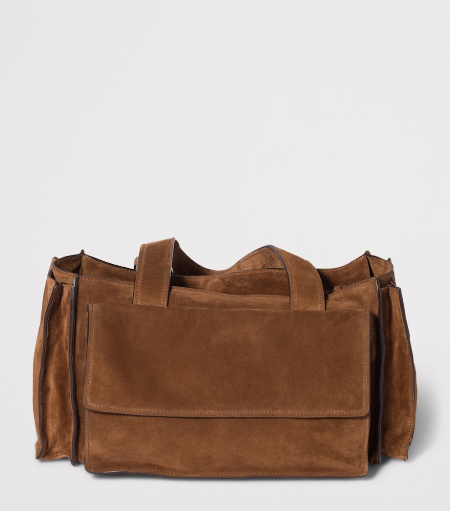 Suede Utilitaire Top-Handle Bag F0324 Image 3