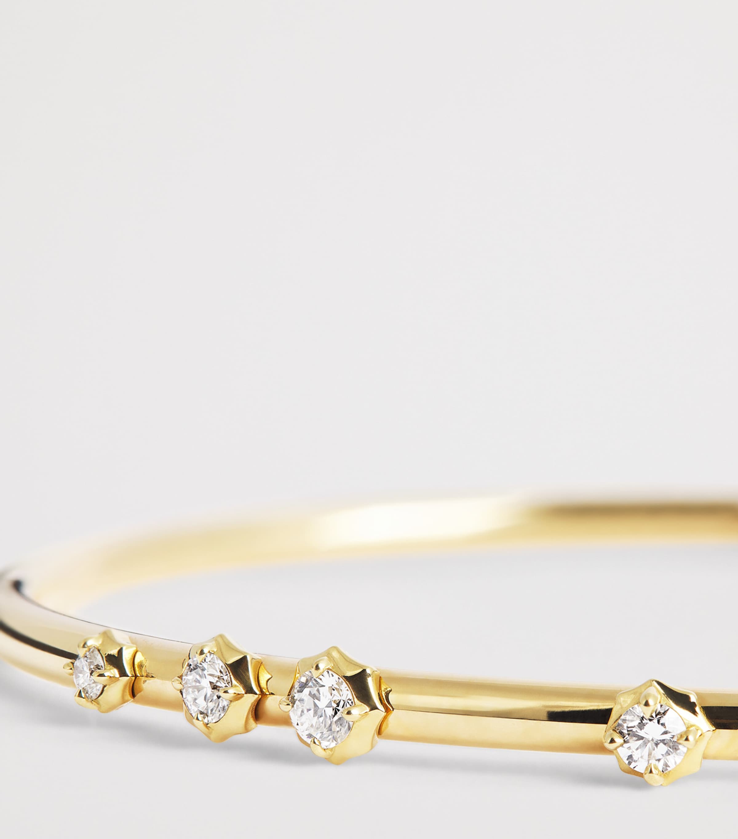 Yellow Gold and Diamond Constellation Plié Bangle YELLOW GOLD Image 6