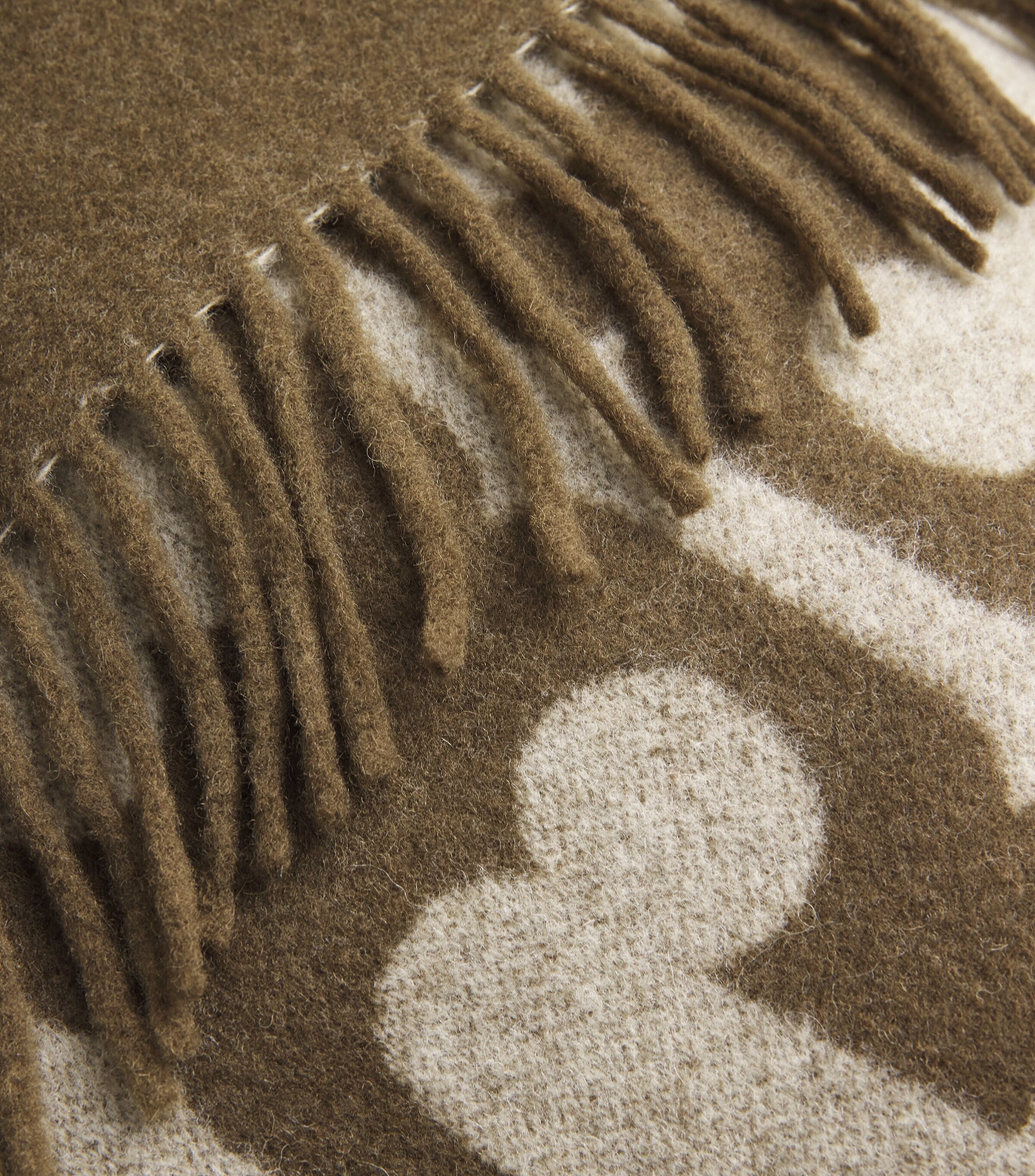 Tory Burch Womens Wool Stripe Logo Cape Brown Image 6