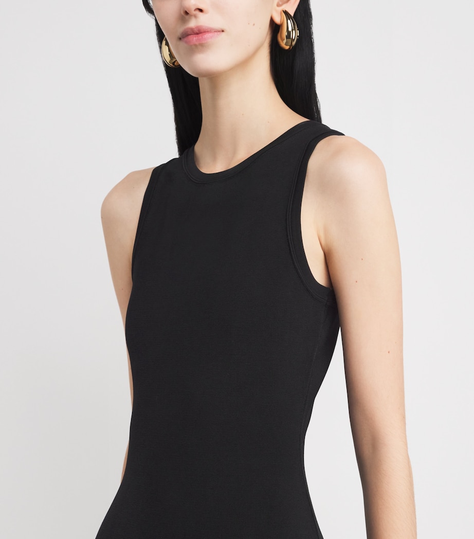 Fringed Maxi Dress BLACK Image 4