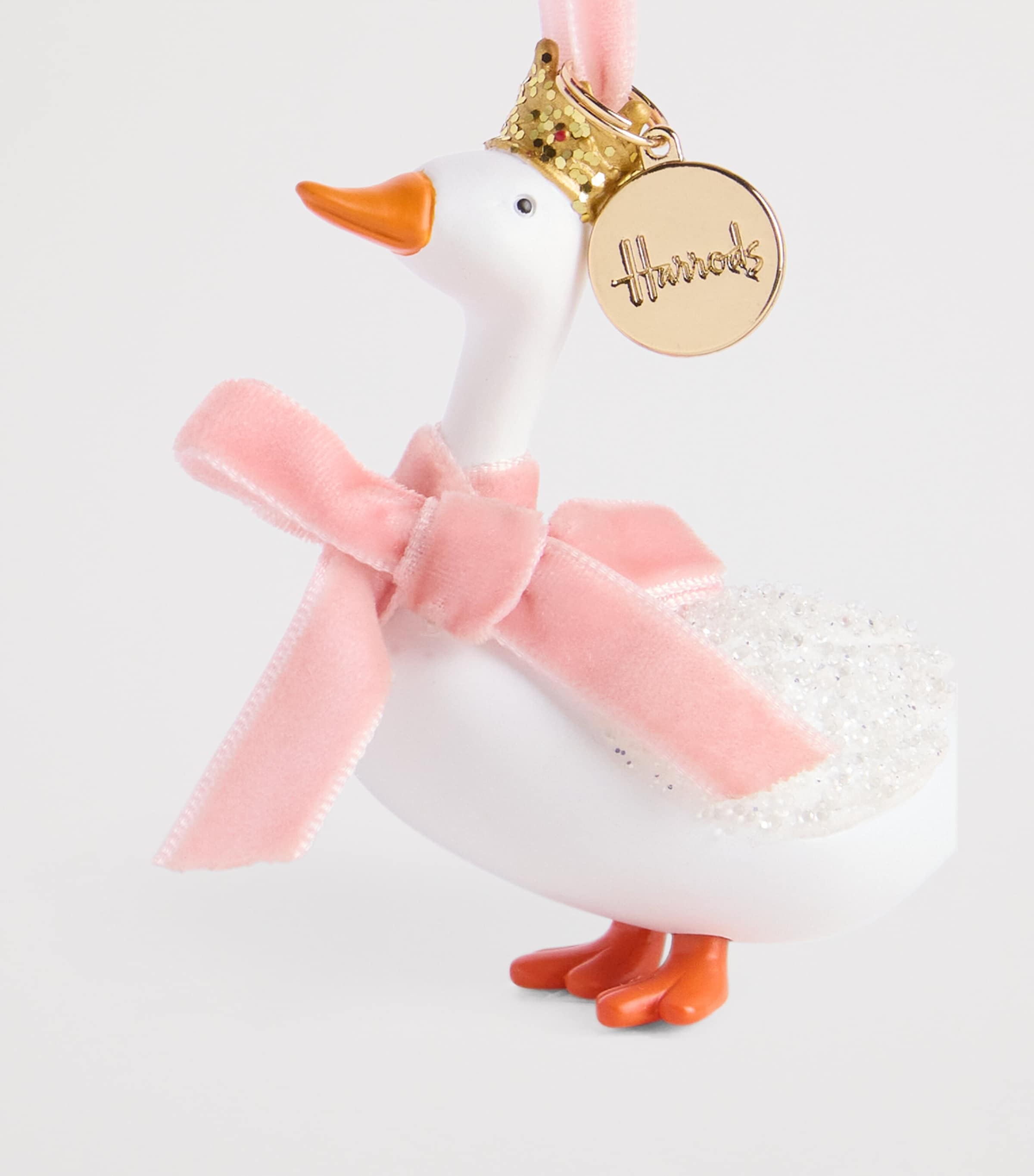 Ceramic Goose Tree Decoration WHITE Image 2