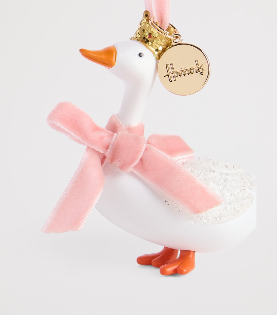 Ceramic Goose Tree Decoration WHITE Image 2