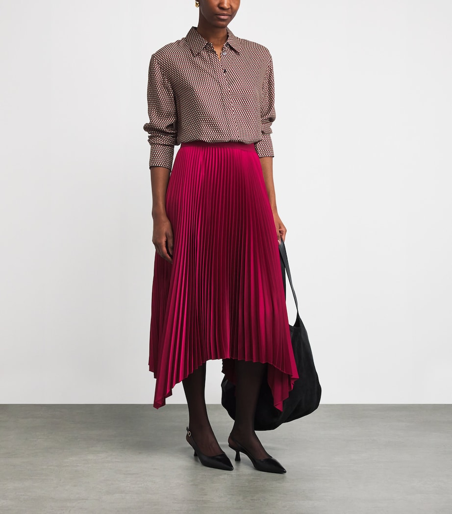 Ade Knit Weave Plissé Skirt RUBY Image 2