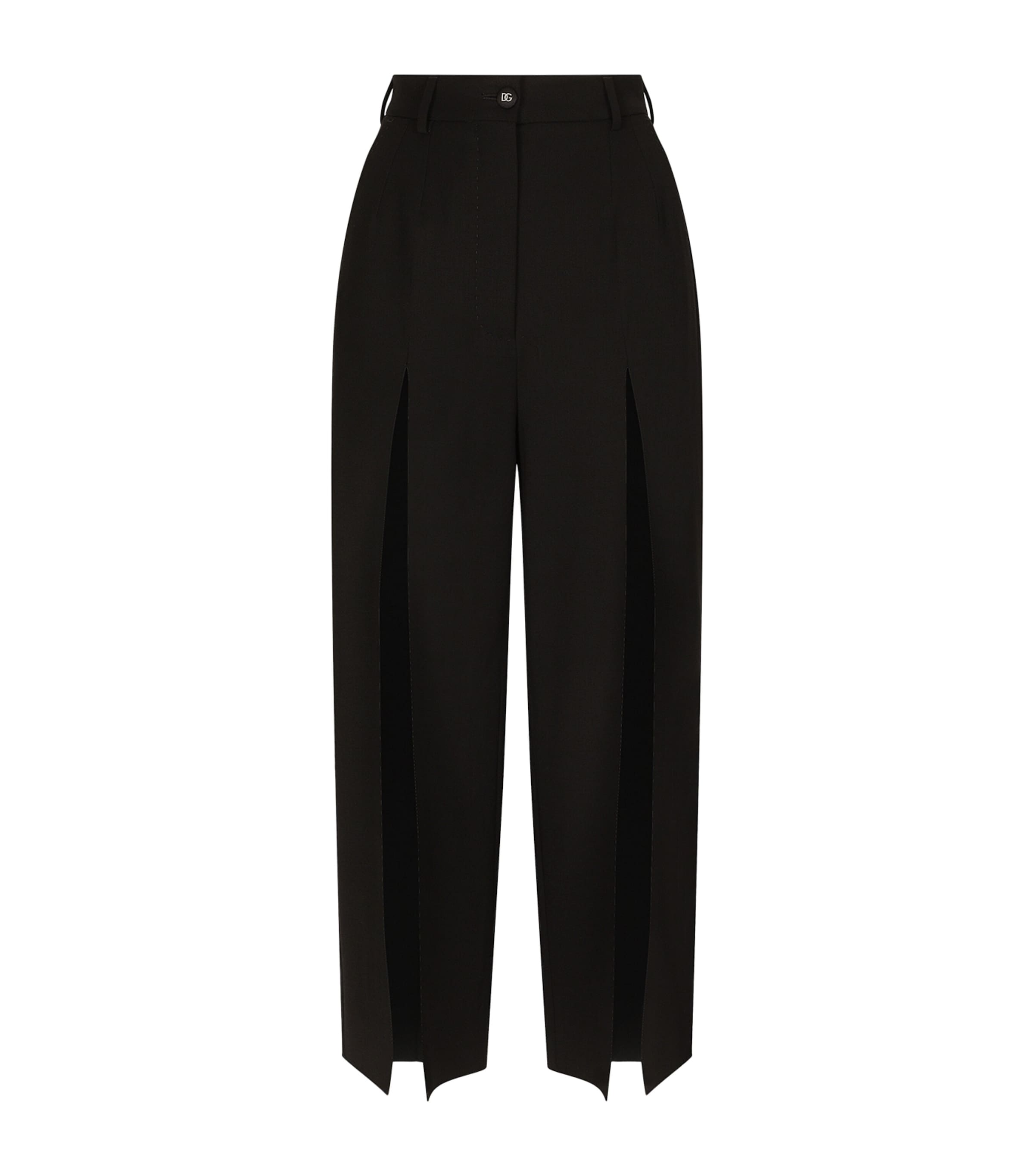 Shop Dolce & Gabbana Gabardine Palazzo Pants