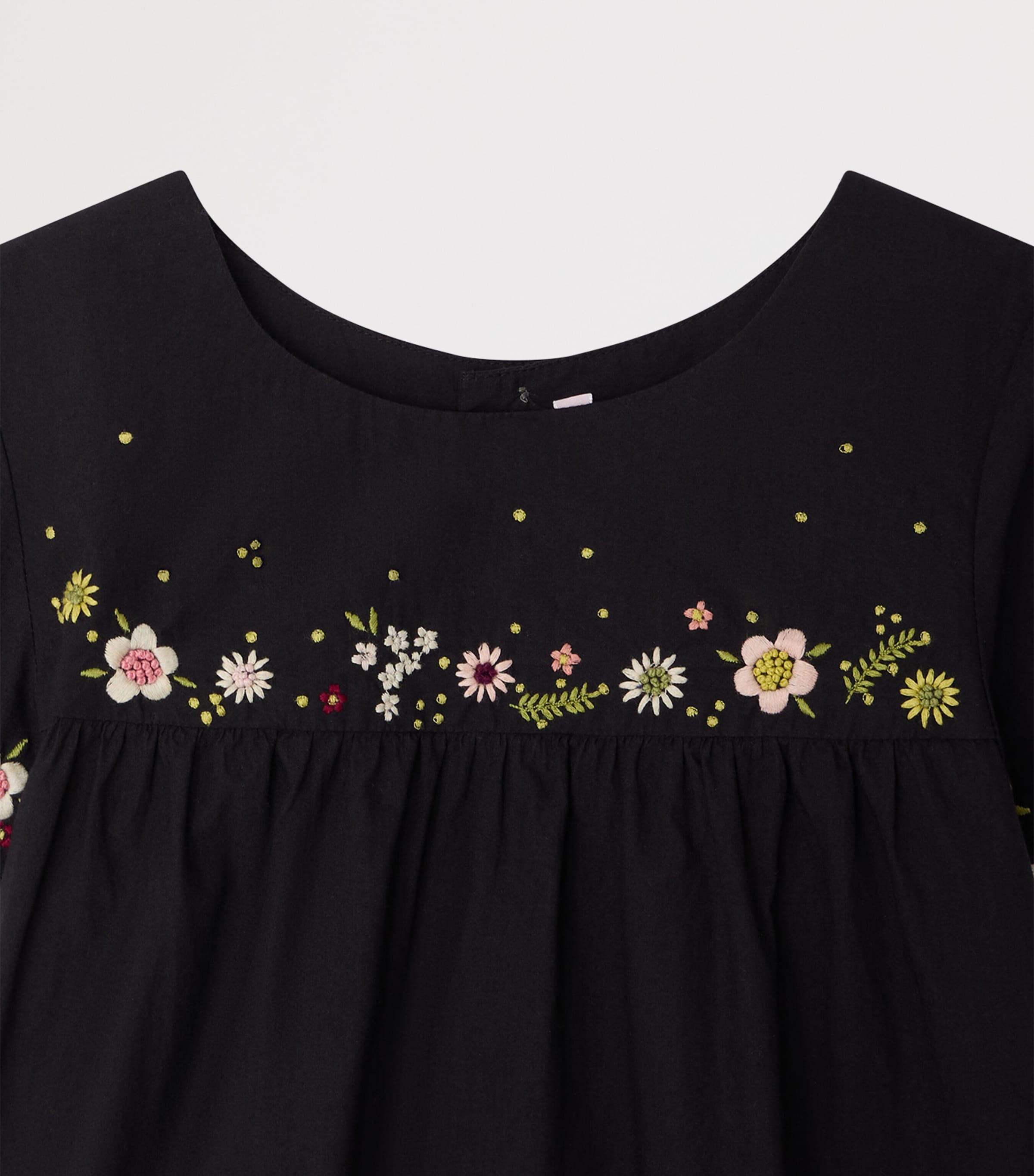 bonpoint black dress Cotton Floral (10-14 Years) Giglio Size:3XL_34-36 collection: sale - added 070826 Simple V Neck Chiffon Available in a sleek