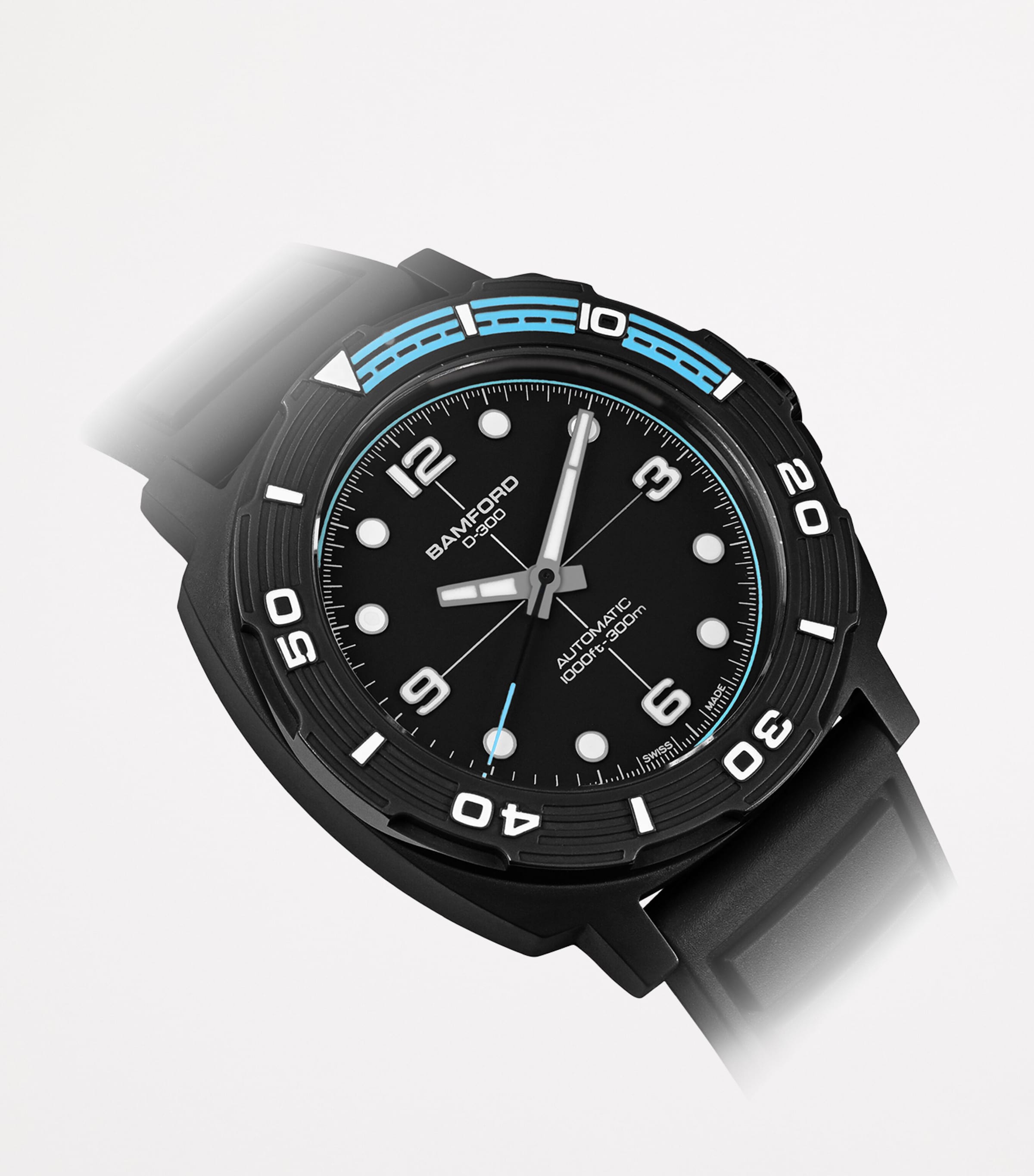 Ceramic D-300 Dive Watch 42mm BLACK Image 3