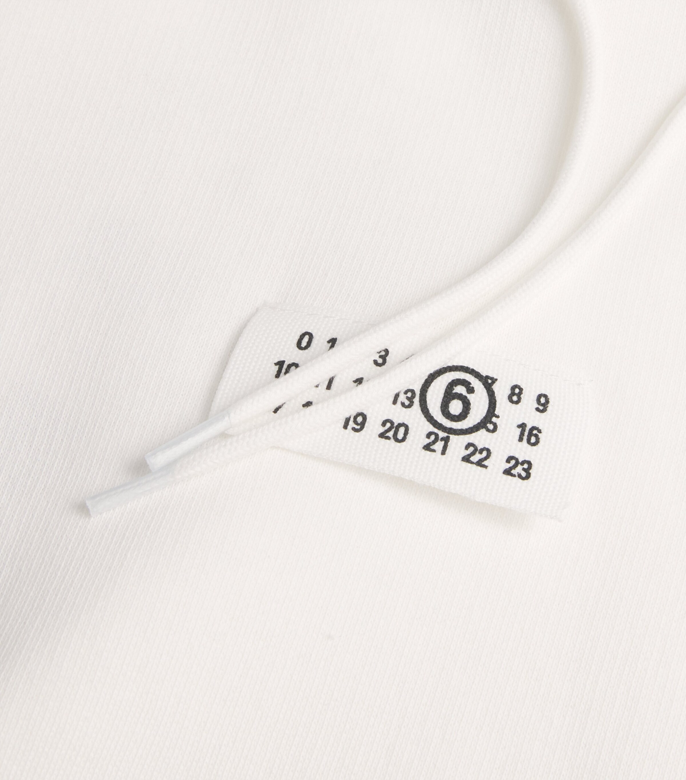 Cotton Numeric Tab Hoodie 101 - OFF WHITE Image 5