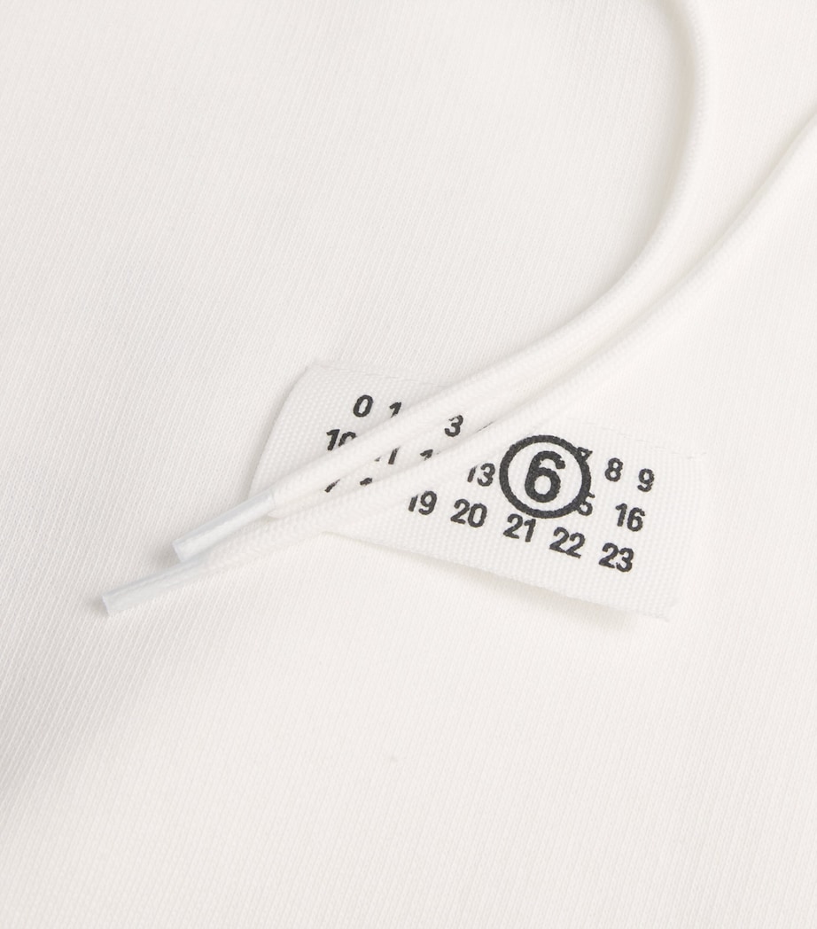 Cotton Numeric Tab Hoodie 101 - OFF WHITE Image 5