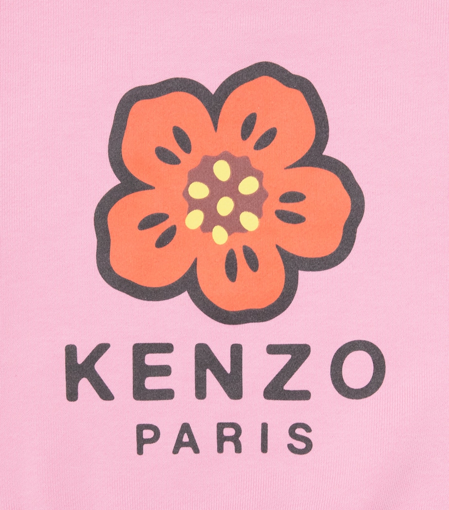 Kenzo Kids Cotton Flower Logo Tracksuit (6 Months-4 Years) Image 4