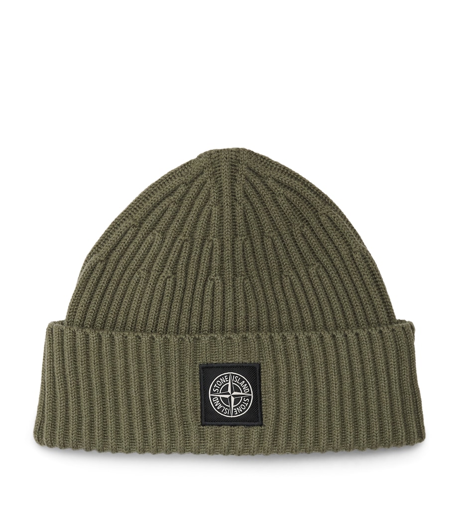 Stone Island RWS Wool Compass Beanie Image 1