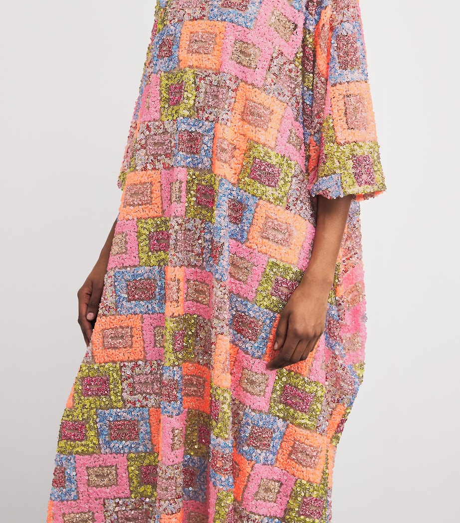 Sequinned Bermuda Kaftan MULTICOLOR Image 4