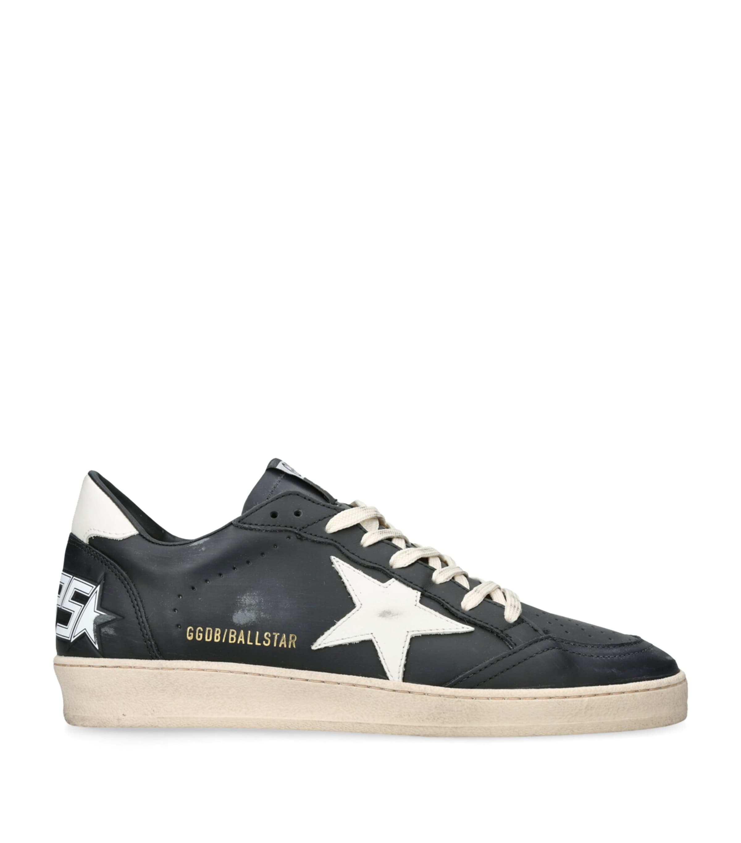 Golden Goose Leather Ballstar Sneakers Blk/white Image 1