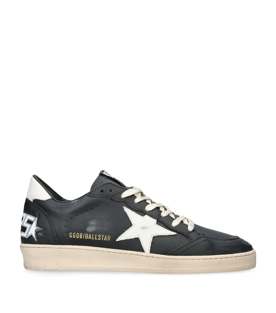 Golden Goose Leather Ballstar Sneakers Blk/white Image 1