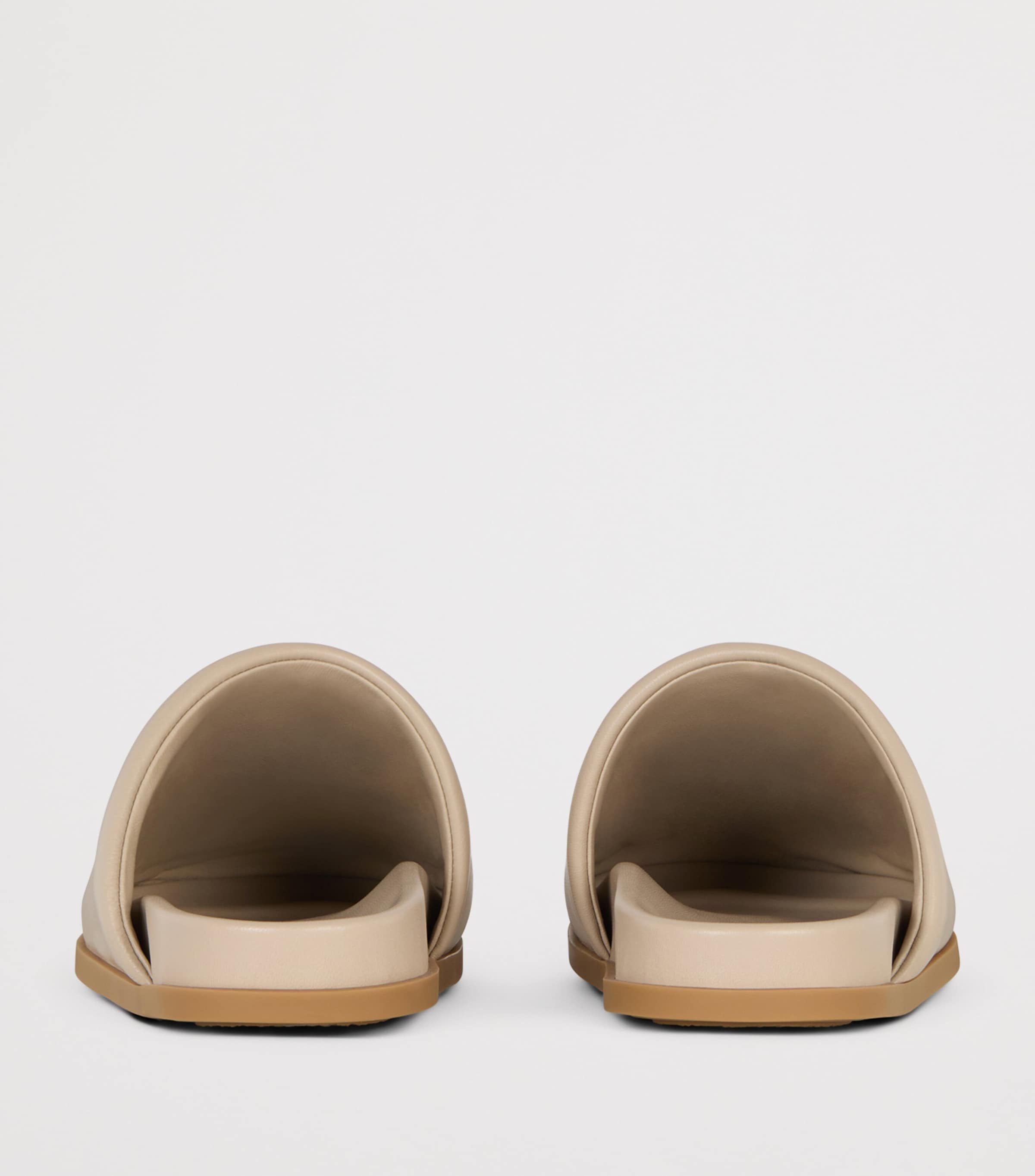 Givenchy Lambskin Logo Slippers Beige Image 5