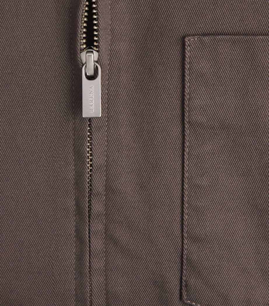 Barena Mens Gabardine Field Jacket Bruno Image 6