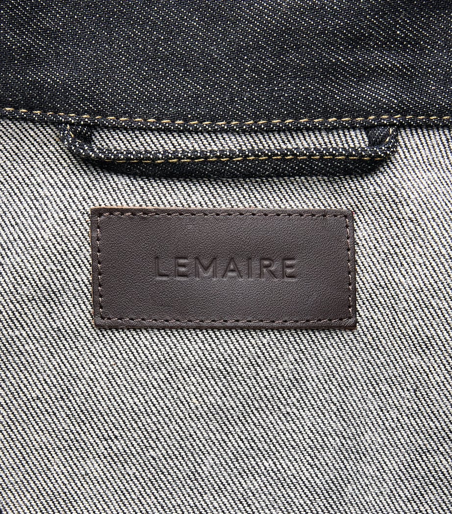Lemaire Mens Trucker Denim Jacket Slate Image 6