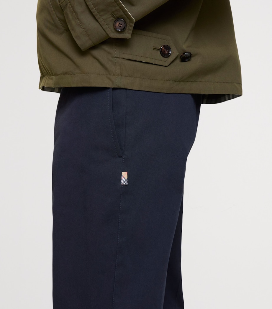 Cotton Twill Slim Chinos NAVY Image 4