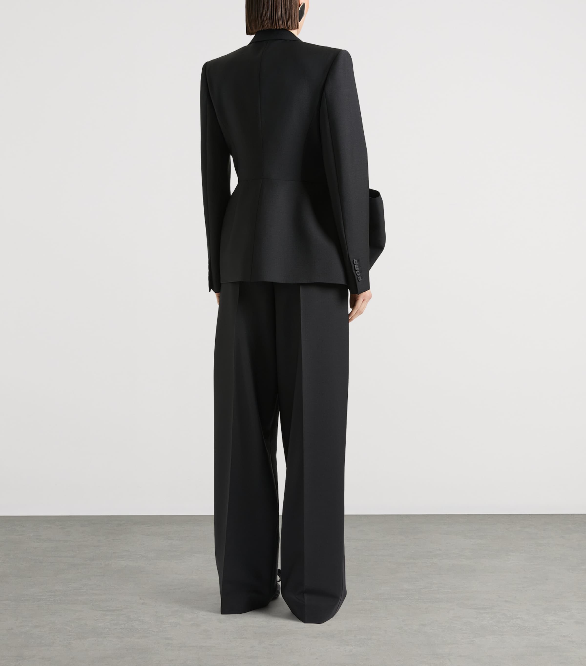 Givenchy Womens Wool-Mohair Bow-Detail Blazer Image 3