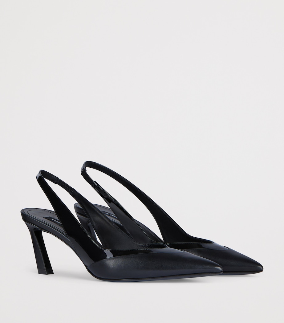 Calfskin Slingback Heels 65 BLACK Image 2