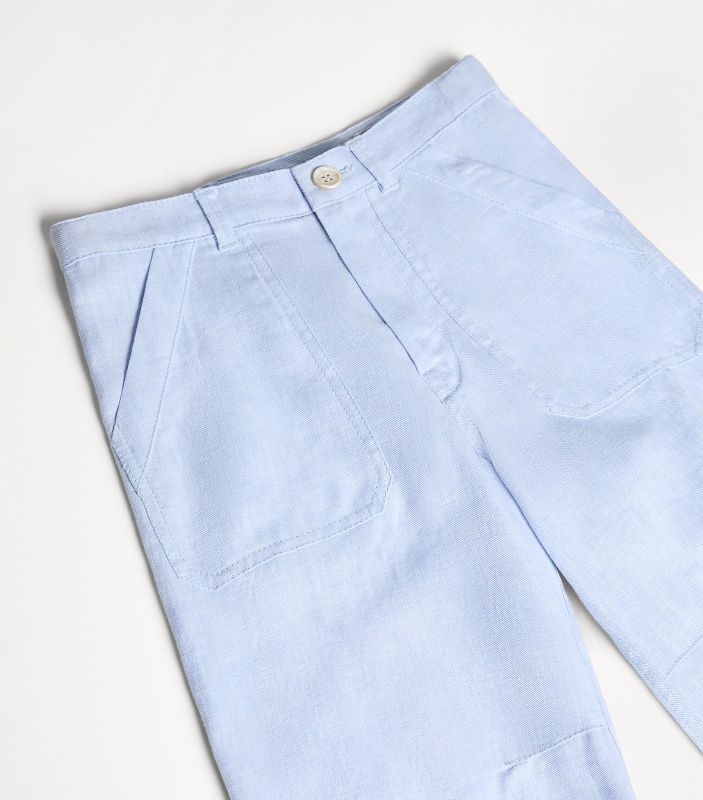 Brunello Cucinelli Kids Hemp-Linen-Cotton Trousers (4-6 Years) Image 3