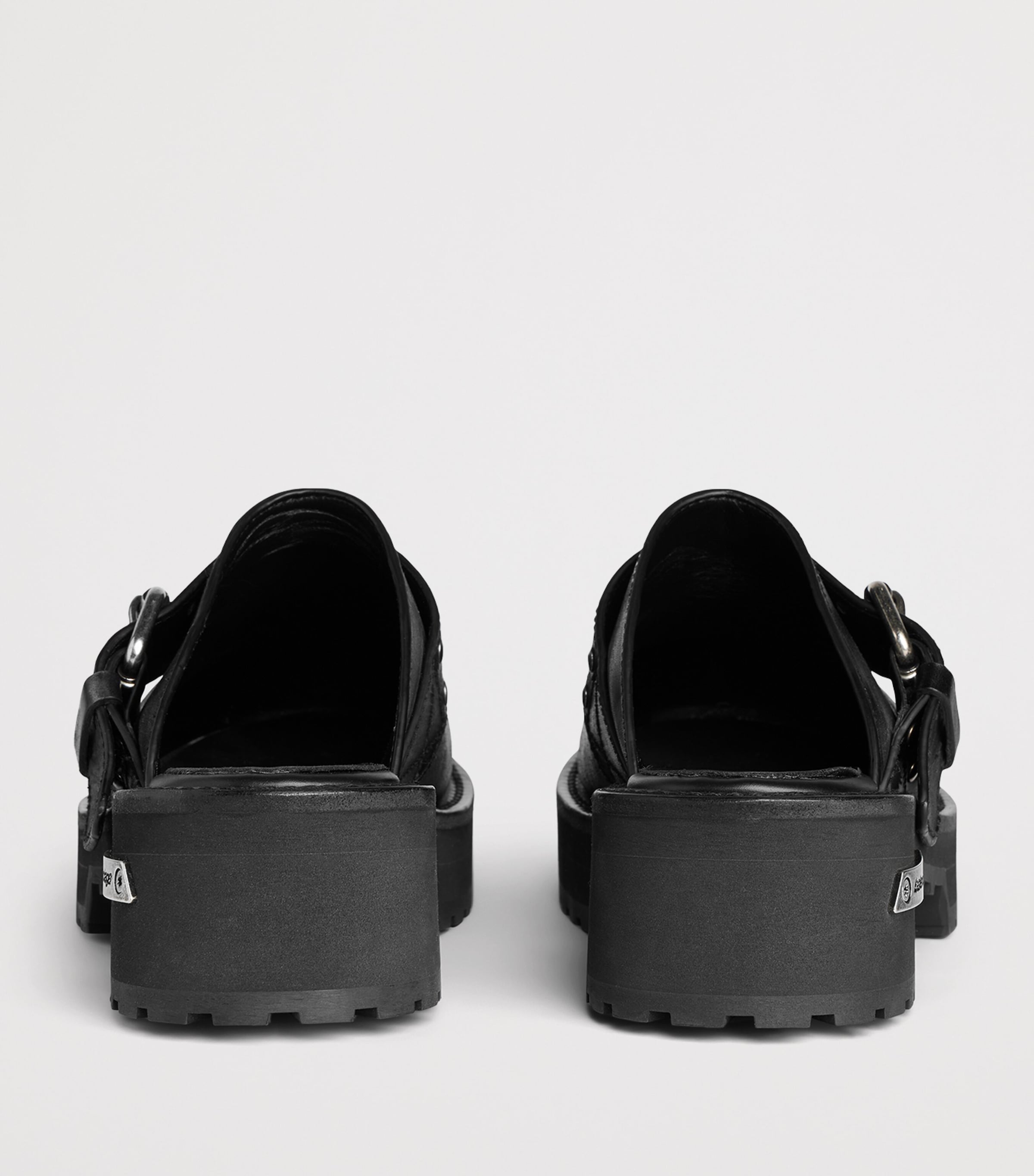 Balenciaga Black Calfskin Venom Mules | Harrods US