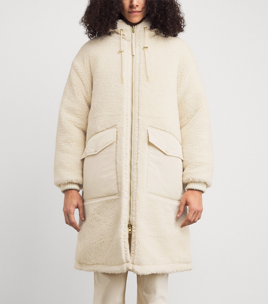 Hooded Reversible Cyrus Coat SANDSHELL Image 3