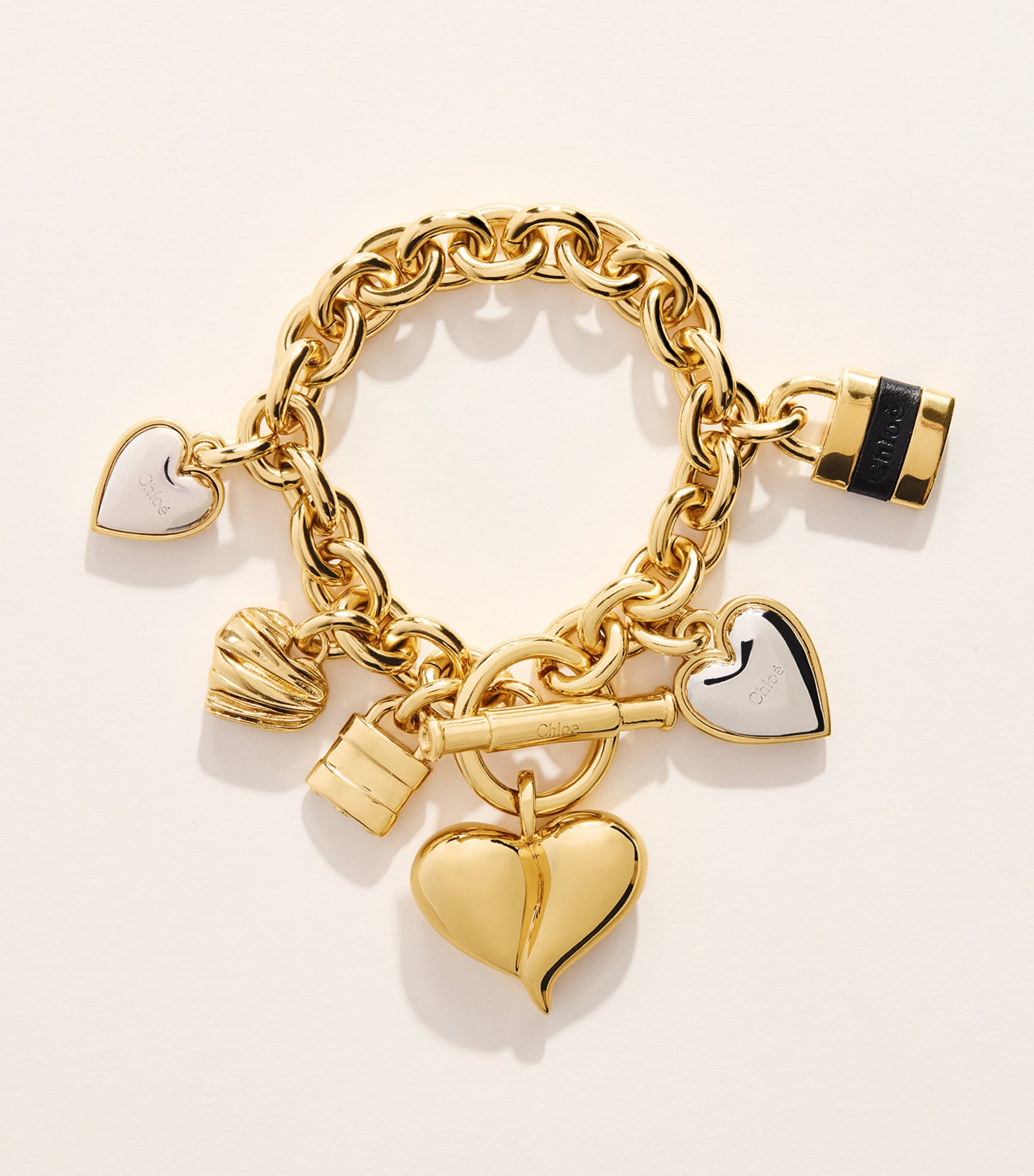 Chloé Paddington Charms Bracelet Palladium Black Image 1