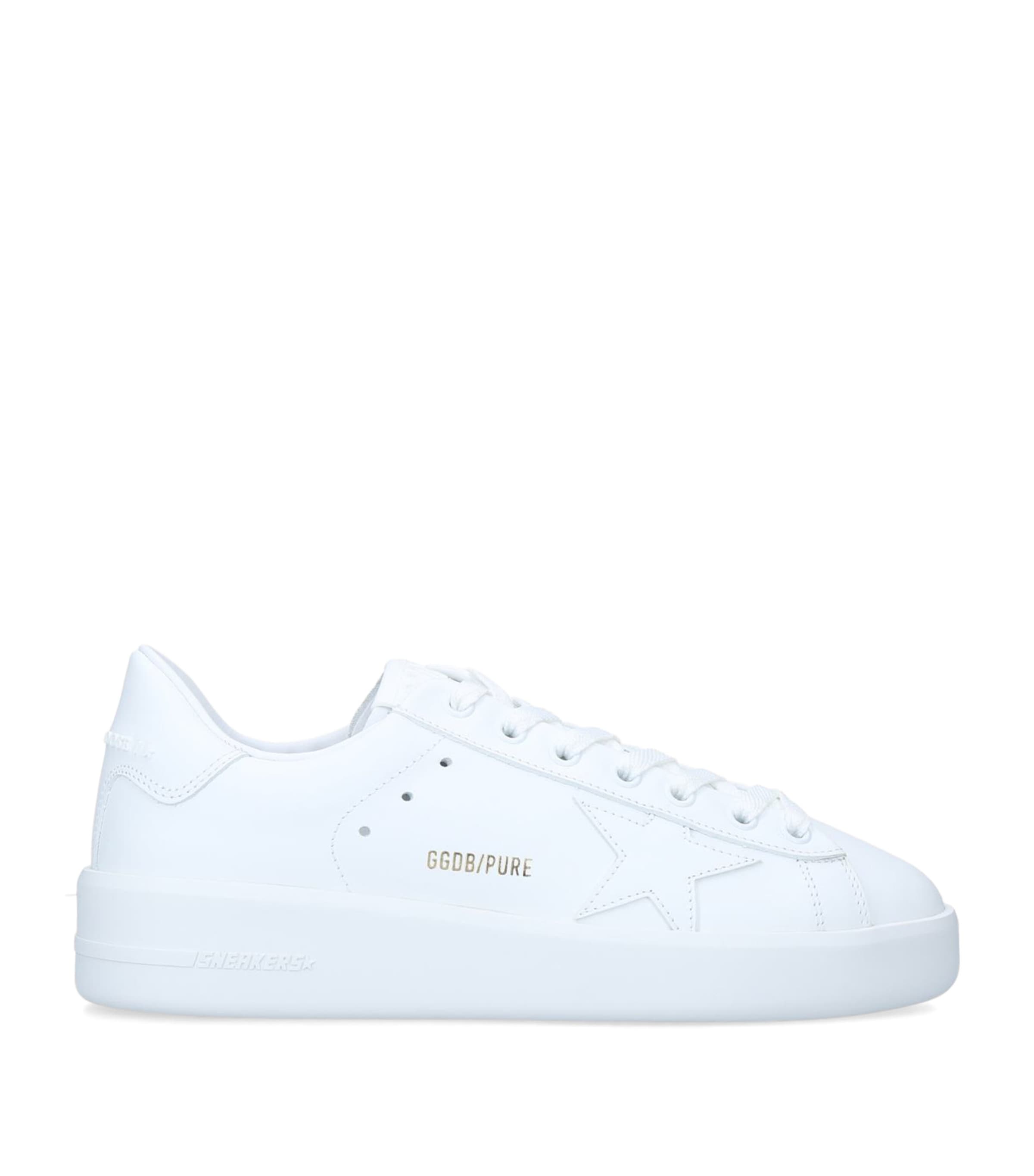 Golden Goose Vegan Leather Purestar Sneakers White Image 3