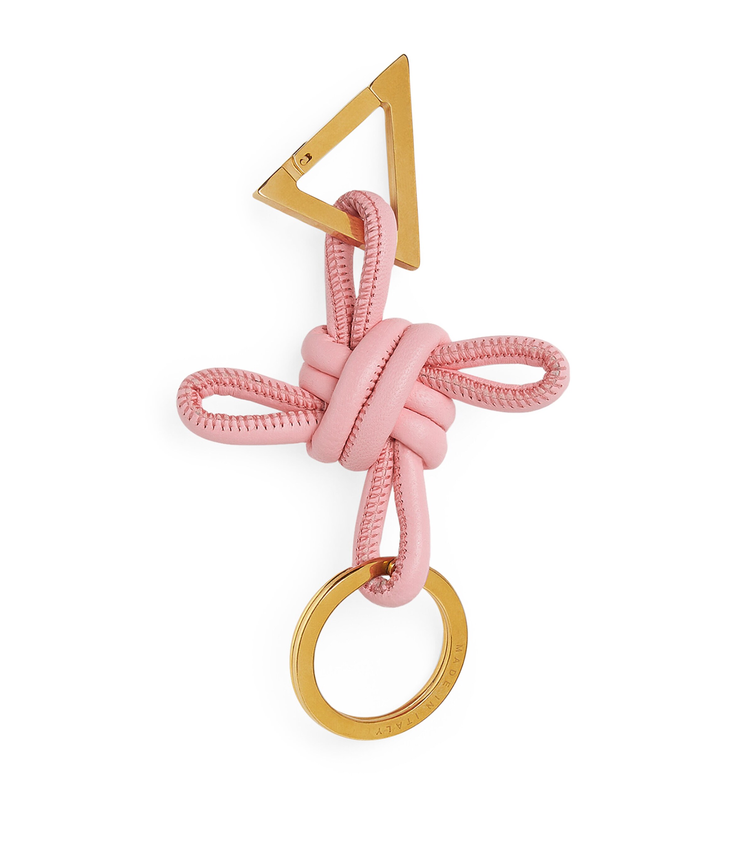 Bottega Veneta Leather Double Knot Keyring | Harrods CA