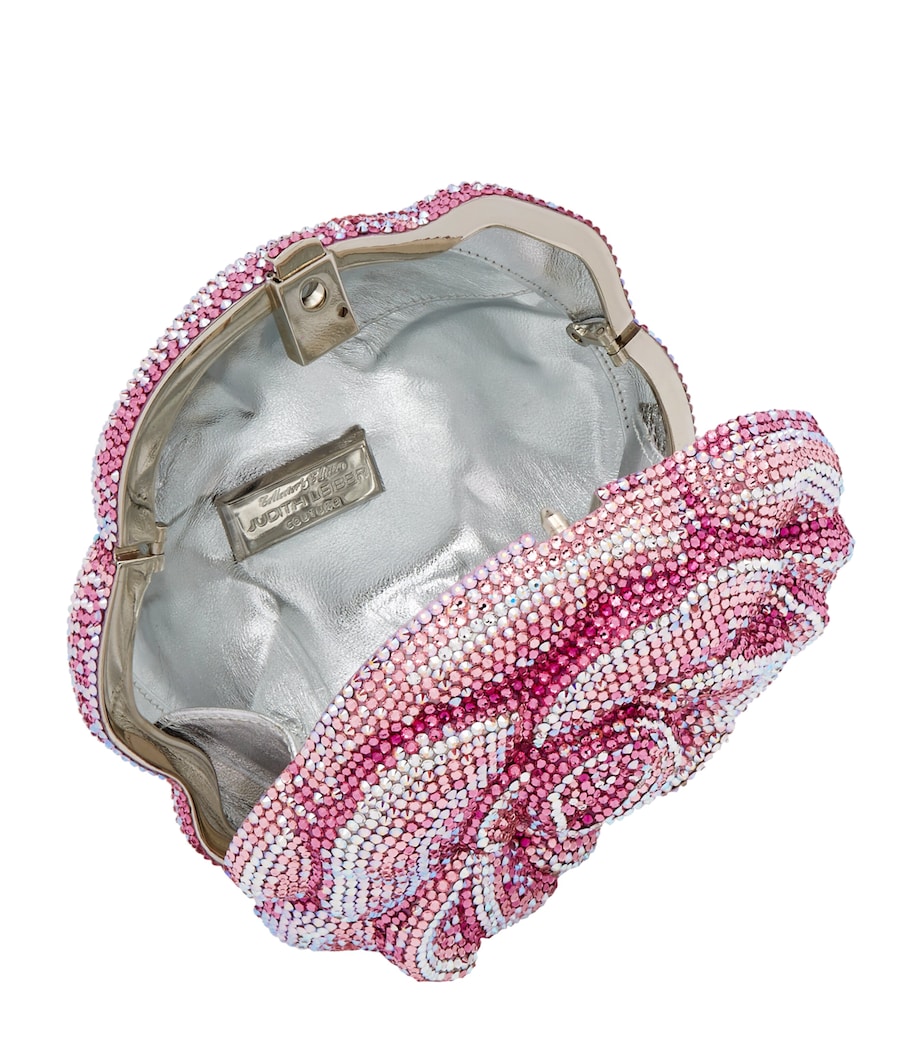 Judith Leiber Rose Romance Clutch Bag Pink Image 4