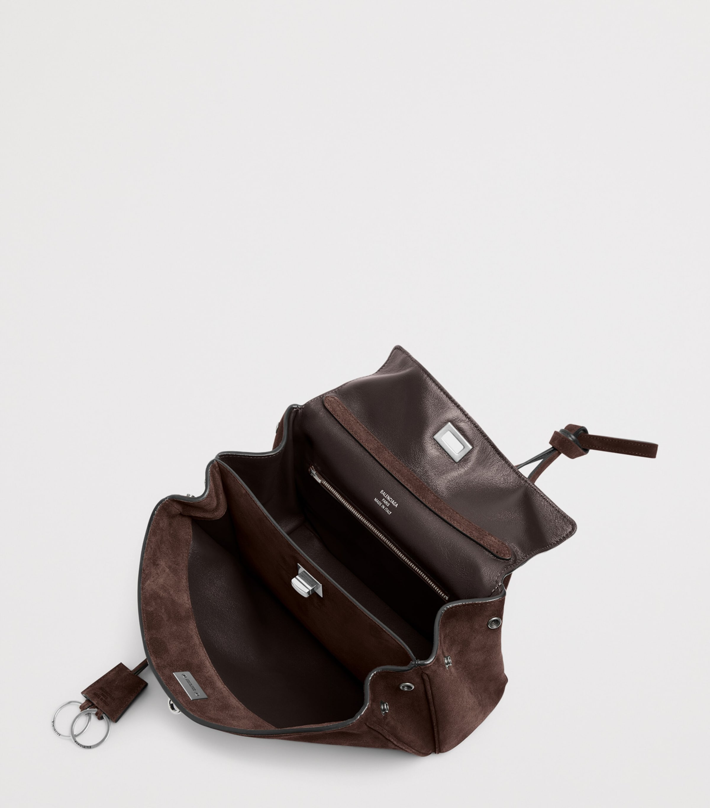 Balenciaga Womens Small Suede Rodeo Top-Handle Bag Image 5