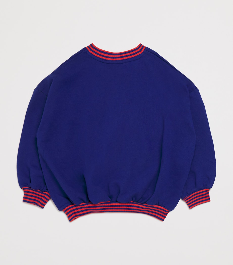 Organic Cotton Earth Sweatshirt (3-11 Years) 60BLUE Image 2