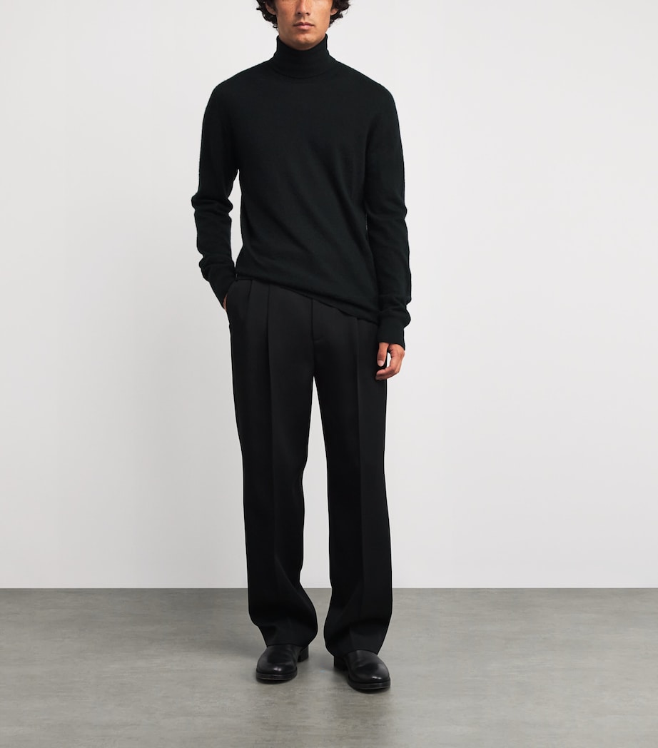 Bjorn Cashmere Rollneck Sweater BLACK Image 2