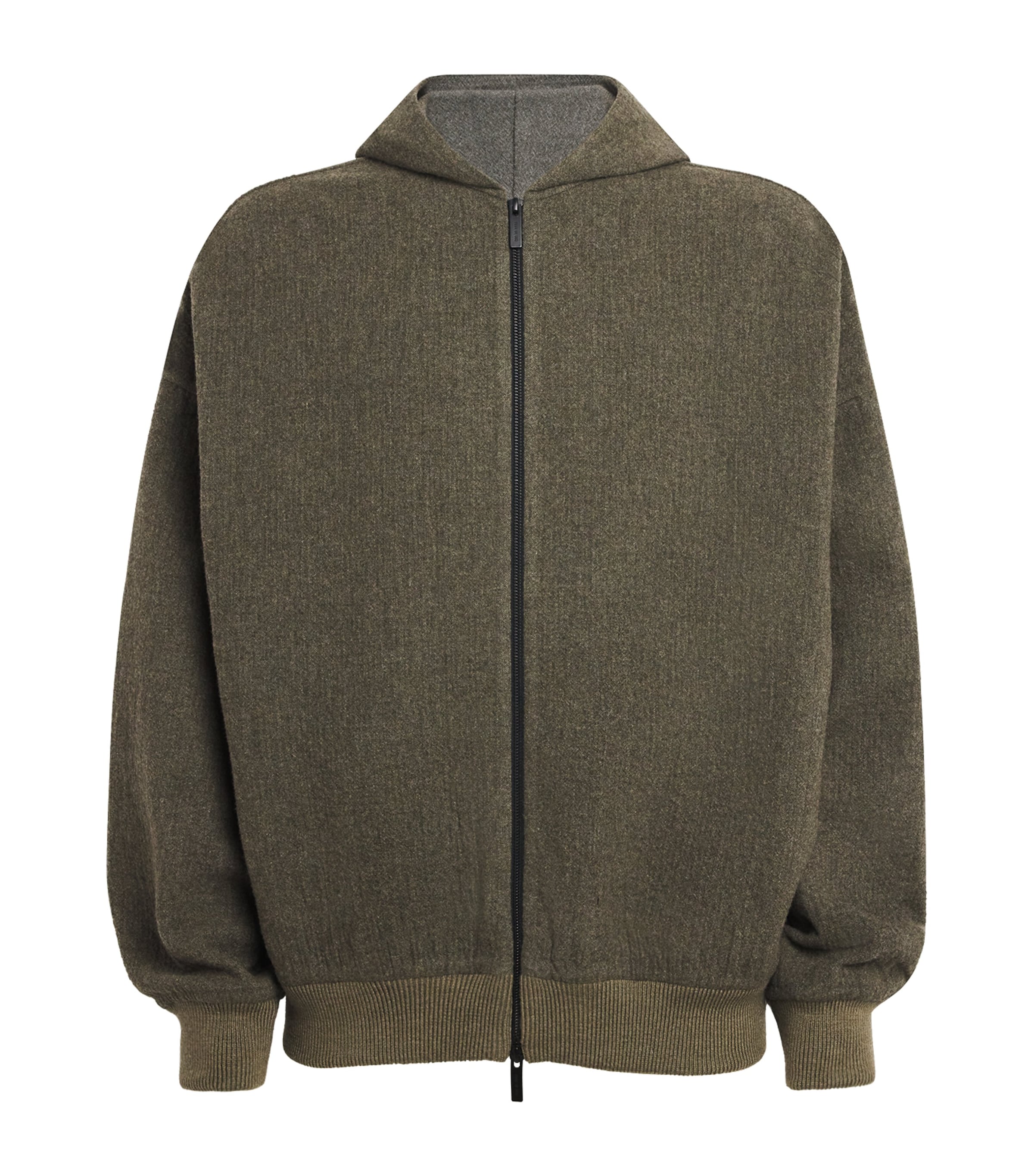 Fear Of God Wool-blend Hoodie In Black