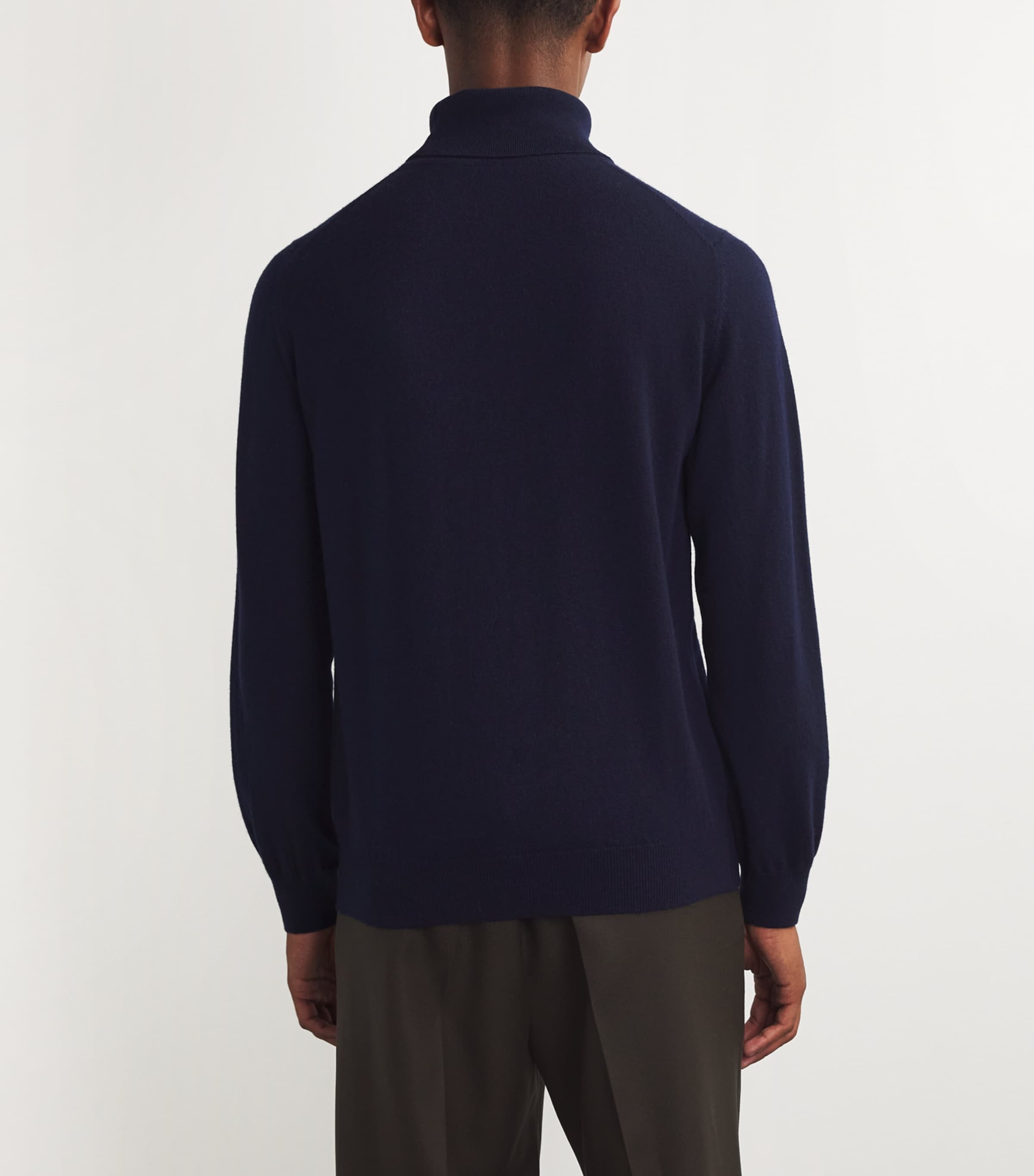 Cashmere Rollneck Sweater T&D NAVY Image 4