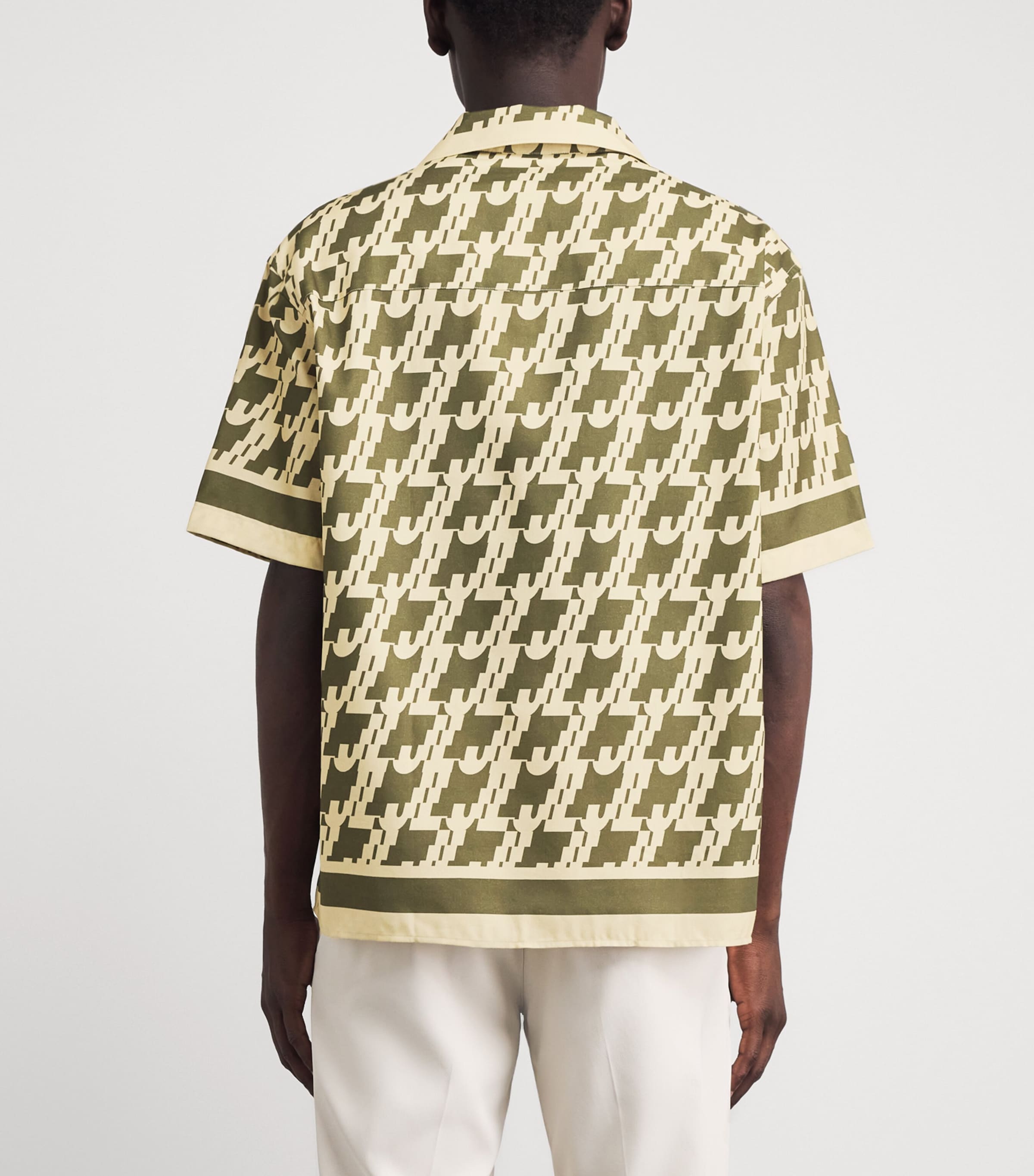 J Lindeberg Mens Ellis Border Resort Shirt Jl Glitch Kalam Image 5