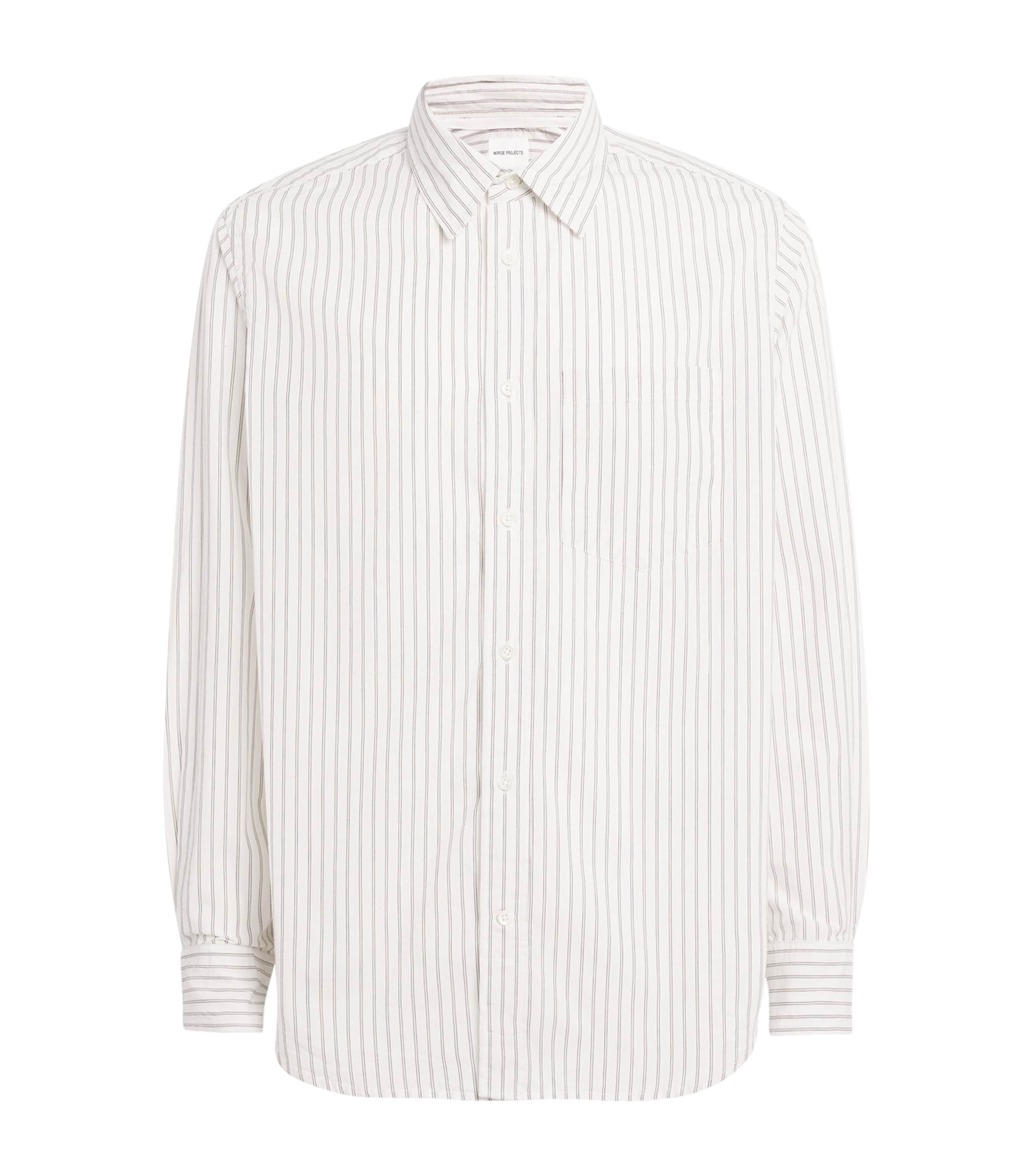 Cotton Stripe Shirt ECRU STRIPE Image 1
