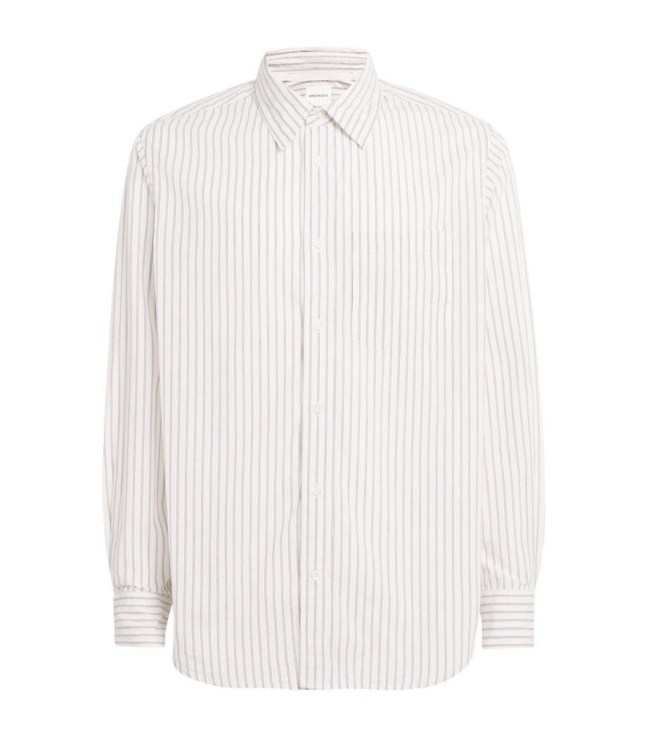 Cotton Stripe Shirt ECRU STRIPE Image 1