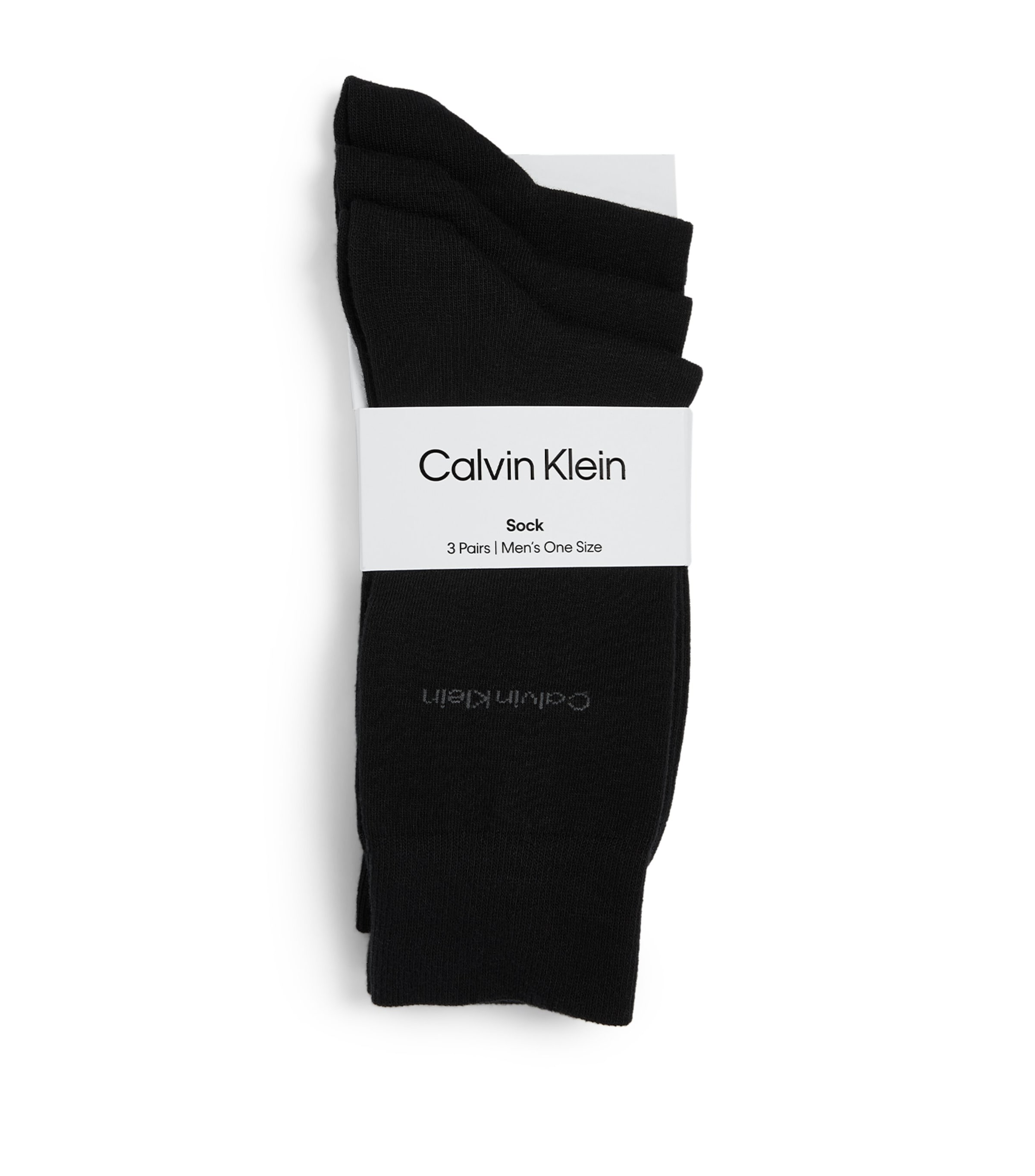 Calvin Klein Cotton-blend Socks In Black