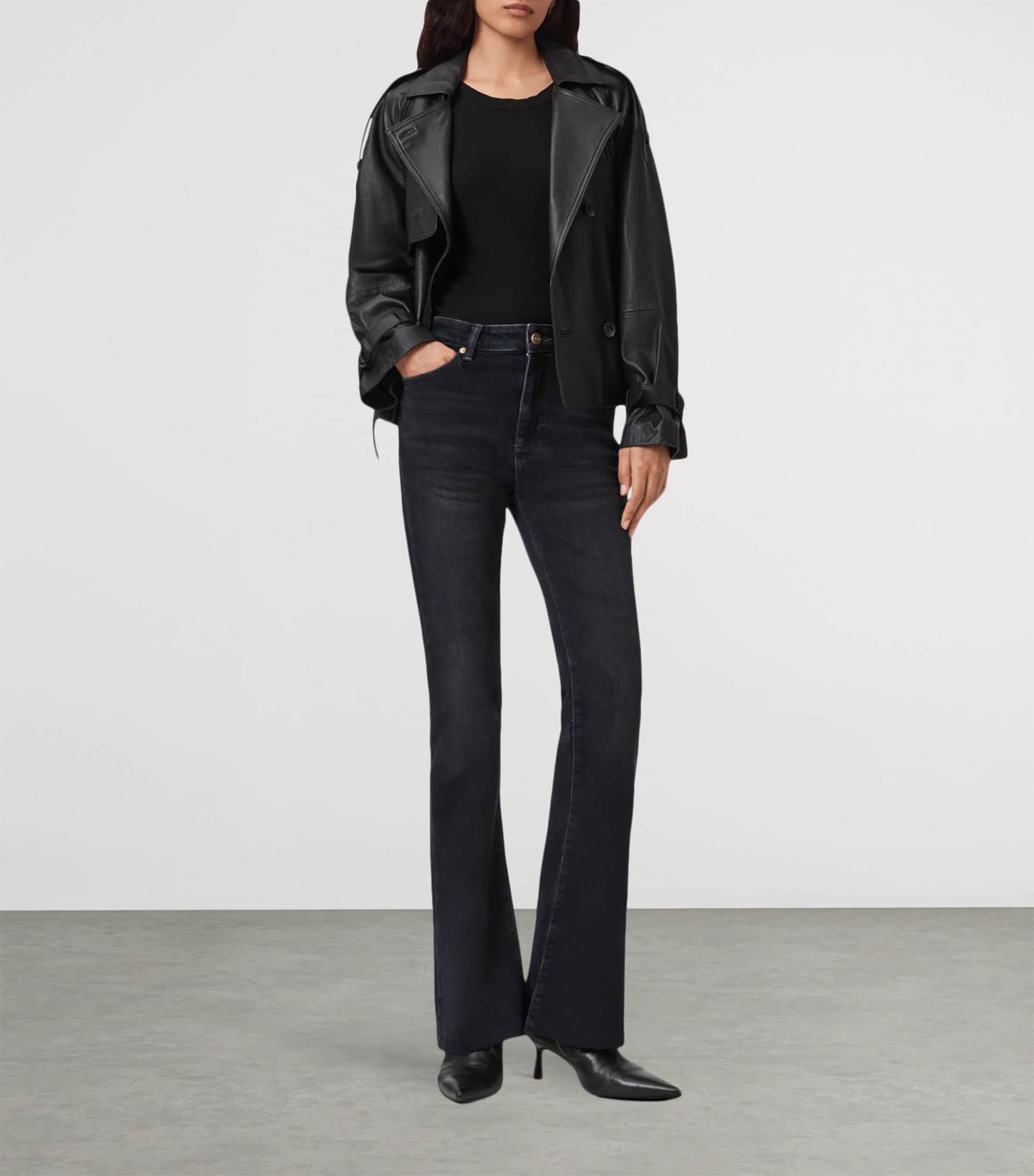 Maisie Flared Jeans BLUE BLACK Image 2