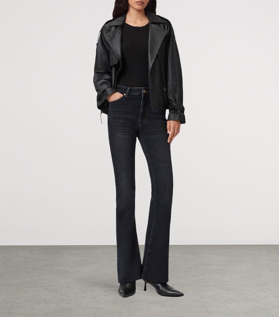 Maisie Flared Jeans BLUE BLACK Image 2