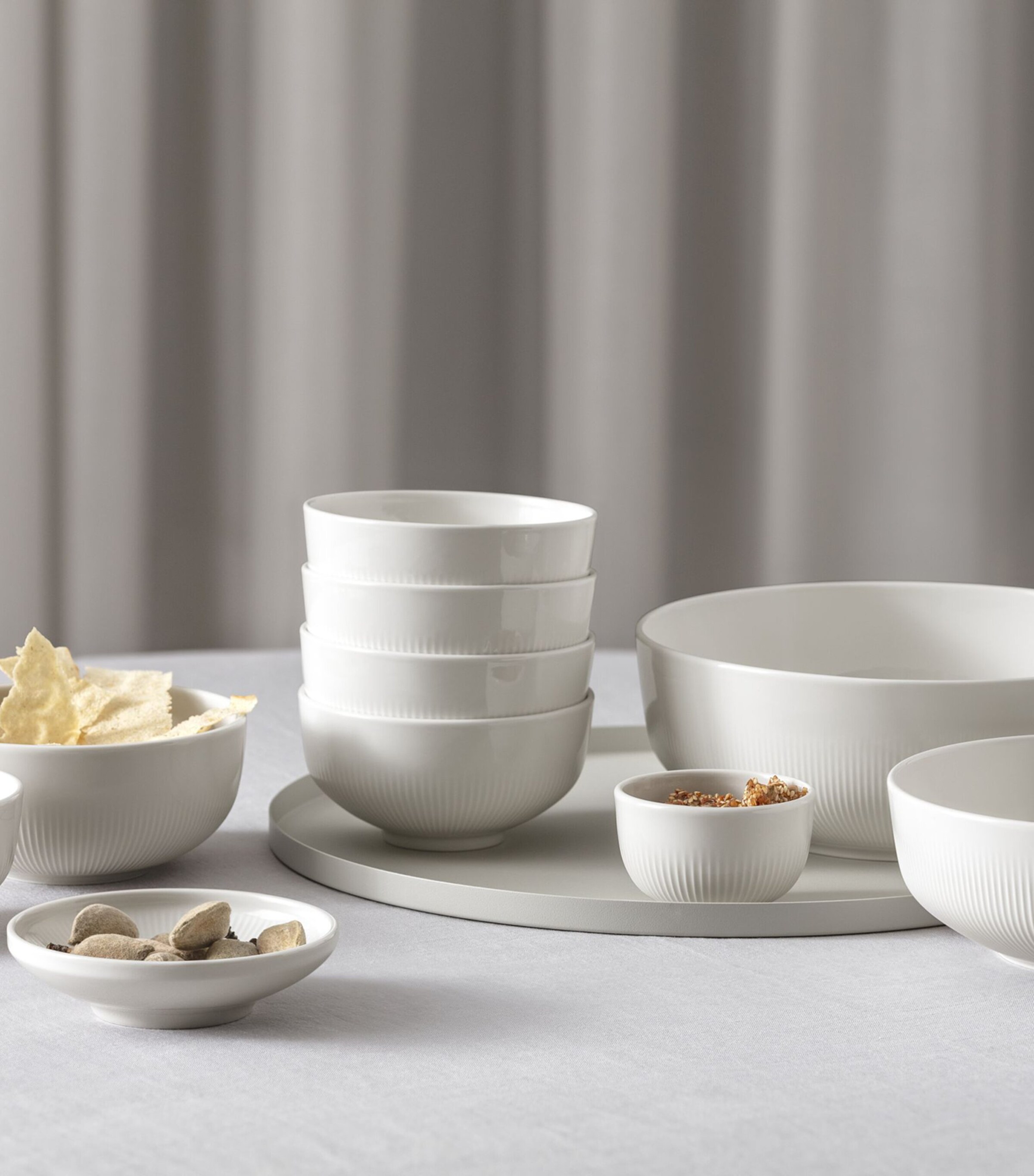 Porcelain Afina Bowl (11cm) WHITE Image 4